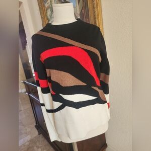 EUC-Colorful Abstract Women's Sweater!!!❤️🎉❤️